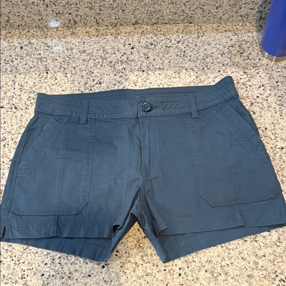 Prana Blue Cargo Shorts Lightweight Summer Essential